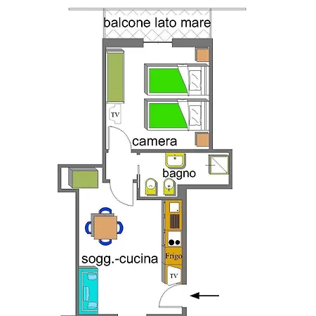 Appartamento Mit Garten Und Meerblick Cupra Marittima